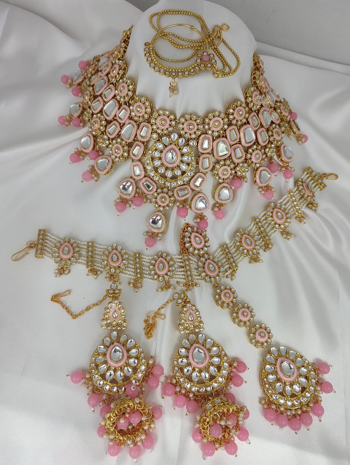 Kundan Stone Gold Plated Bridal Set